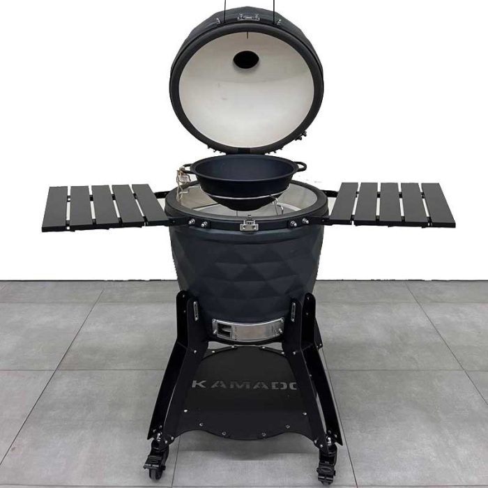 Gratar ceramic pe carbuni Kamado Brenton Black Diamond 56 cm 22 inci BRNT64 [5]