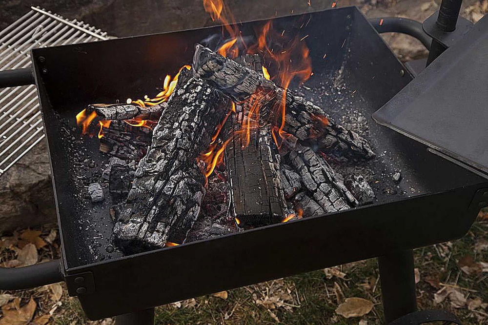 Gratar de campanie pe carbuni Cook Wagon Camp Chef CC-FPGG, grila otel, tava fonta [4]