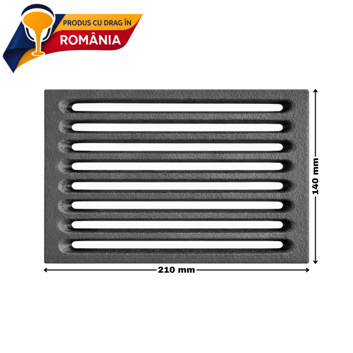 GRĂTAR DIN FONTĂ 210 x 140 x 15 mm [2]