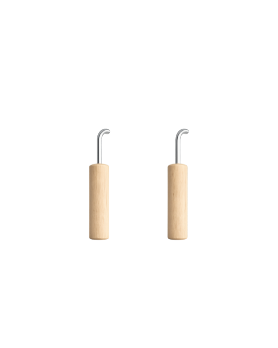 Grătar inox 750 x 450 mm, bară 8 mm, mânere fixe - Standard [3]