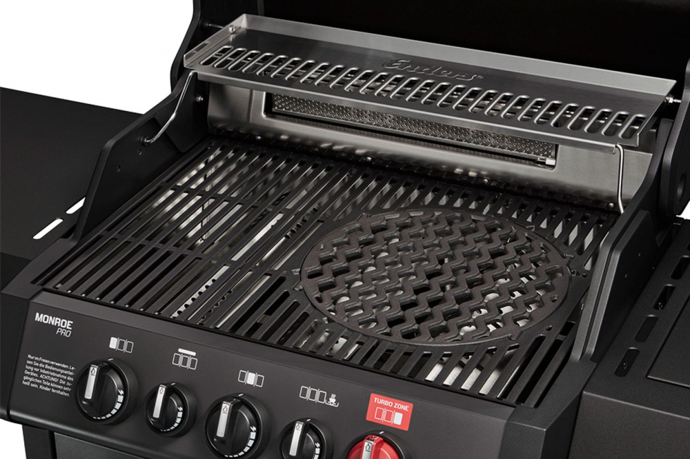 Gratar pe gaz, 3 arzatoare inox, arzator infrarosu, grile fonta, Enders Monroe Pro 3 SIK Turbo, 838133 grafit mat [5]