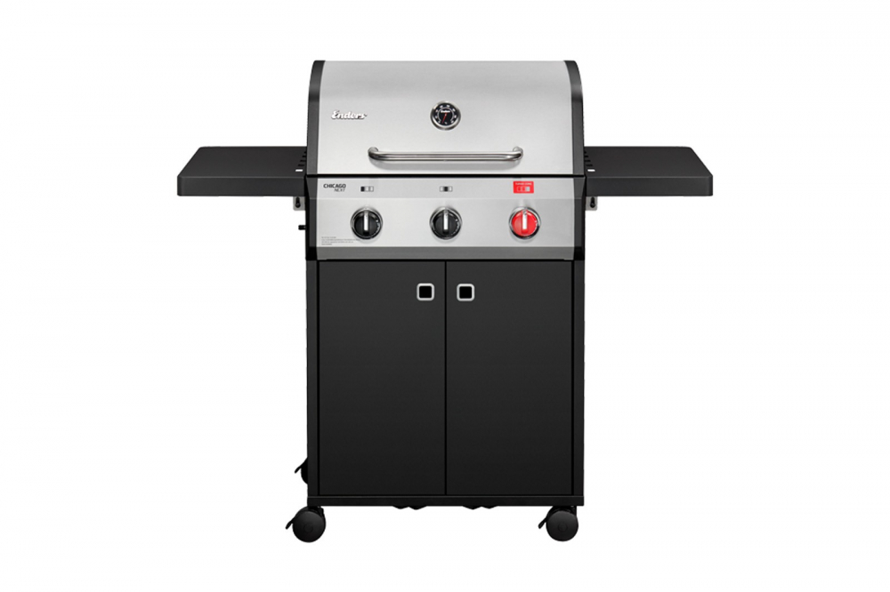 Gratar pe gaz, 3 arzatoare inox, arzator Turbo Zone, grile fonta, Enders Chicago Next 3 R Turbo 893433 [2]