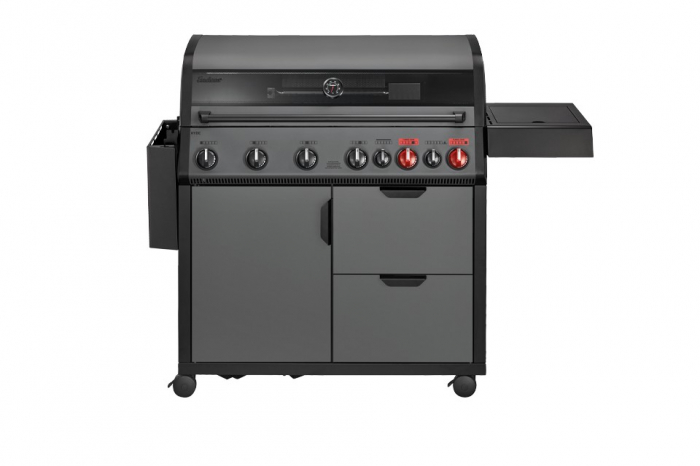 Gratar pe gaz, 6 arzatoare inox, arzator infrarosu, grile fonta, Enders Hyde 6 SIKR Turbo II 804433 [3]