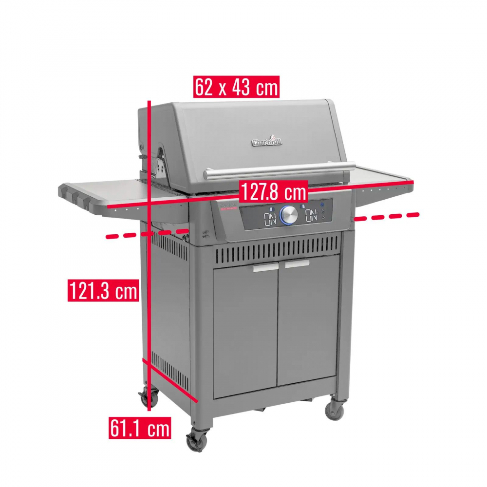 Gratar pe gaz Char-Broil Evolve, display, grile din fonta, TRU-Infrared 140991 [9]