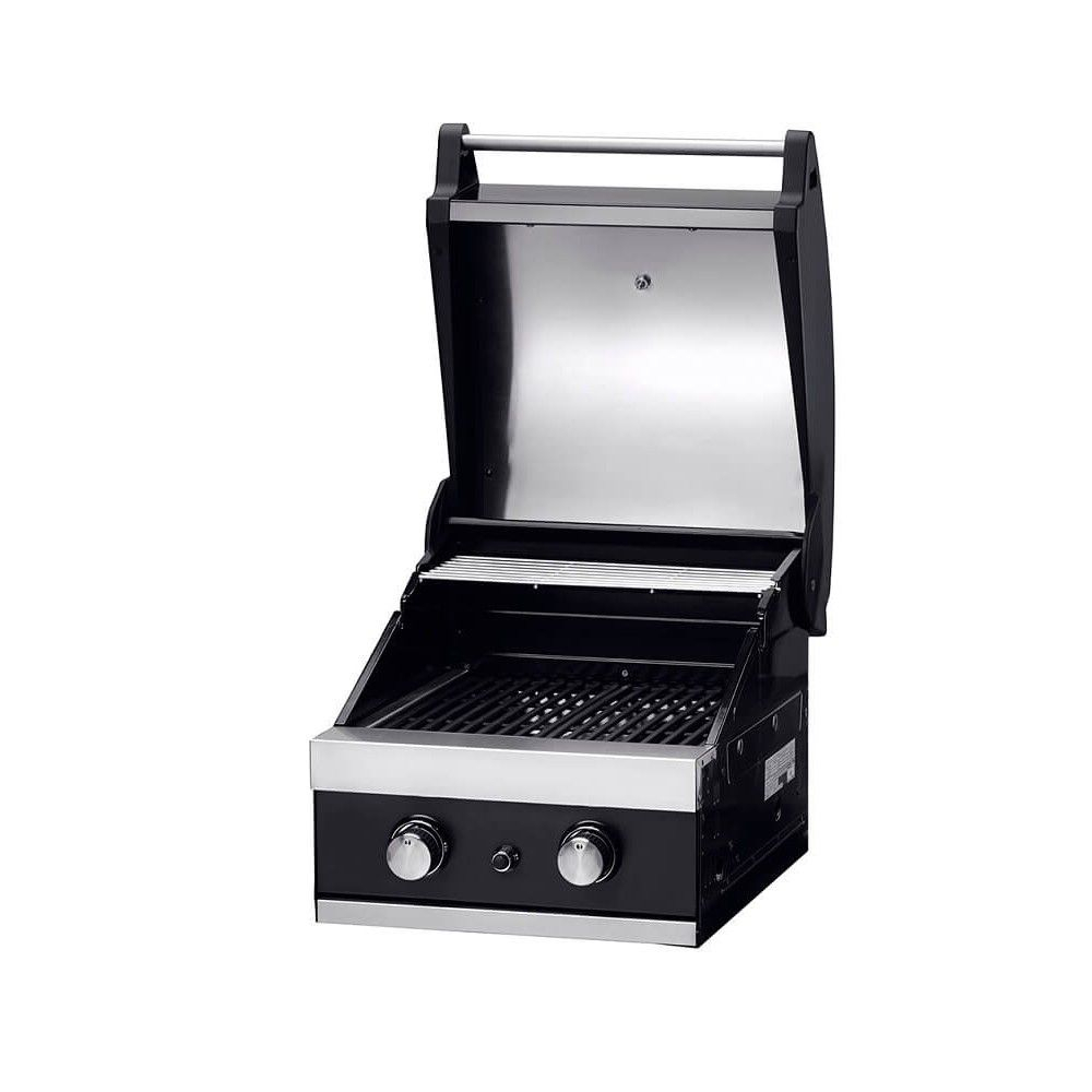 Gratar pe gaz cu 2 arzatoare din inox, incastrabil, gratare din fonta, Grandhalll Classic K02000232A [4]