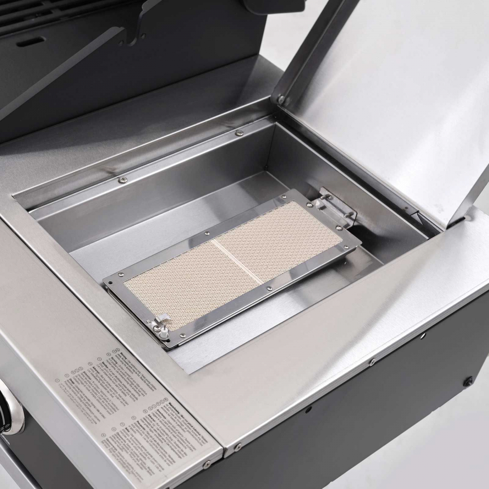 Gratar pe gaz cu 3 arzatoare din inox Grandhall Premium GT3 si arzator lateral sear burner K03000281A, incastrabil [15]