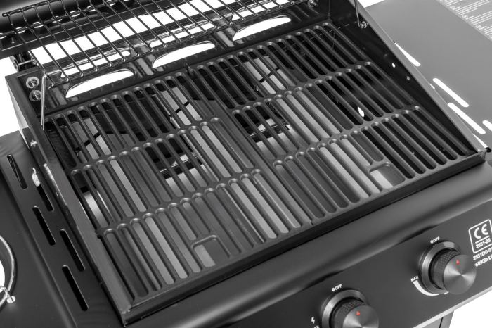 Gratar pe gaz cu 3 arzatoare din inox si arzator lateral Activa San Diego 19689GD [8]