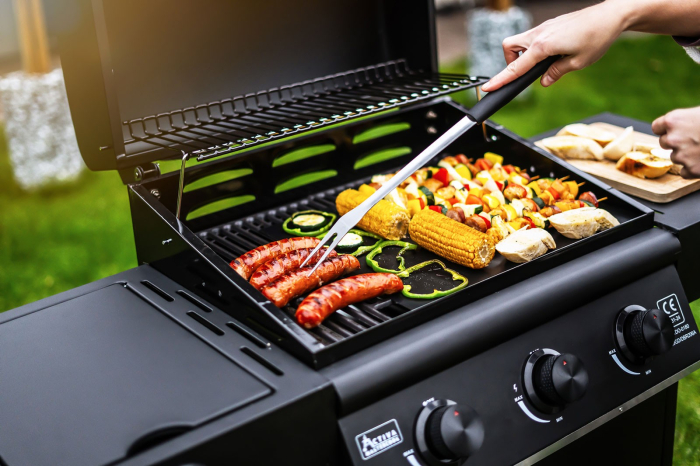 Gratar pe gaz cu 3 arzatoare din inox si arzator lateral Activa San Diego 19689GD [18]