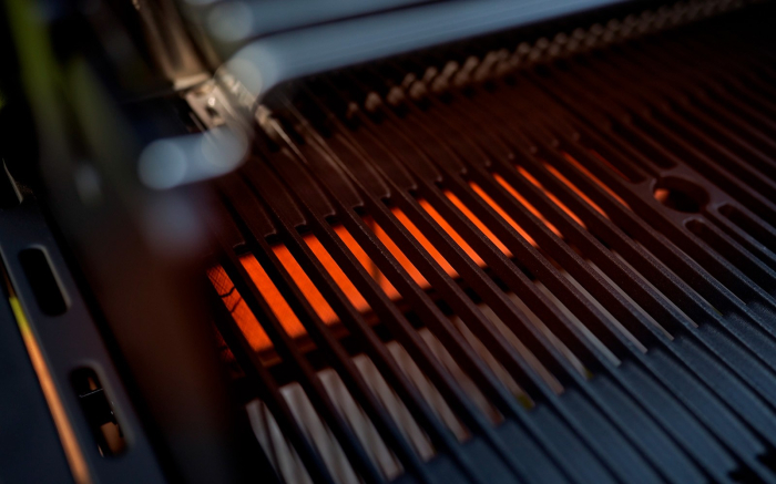 Gratar pe gaz cu 4 arzatoare infrarosu, incastrabil, gratare din fonta, negru, Crossray by Heatstrip TCX4FL(B)30 [3]