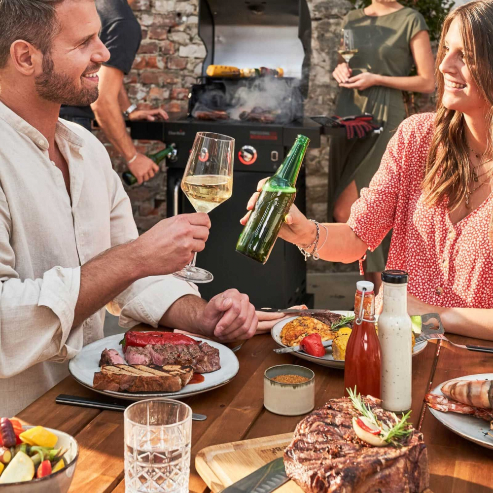 Gratar pe gaz din inox Char-Broil Professional Core B 2, grile din fonta, TRU-Infrared 140914 [6]