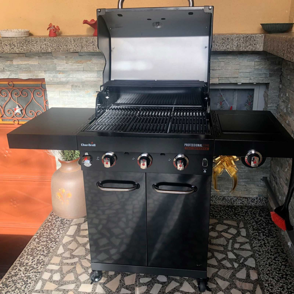 Gratar pe gaz din inox Char-Broil Professional Core B 3, grile din fonta, TRU-Infrared 140915 [11]