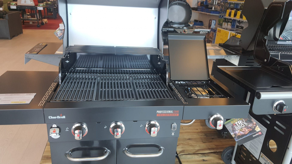 Gratar pe gaz din inox Char-Broil Professional Core B 3, grile din fonta, TRU-Infrared 140915 [12]