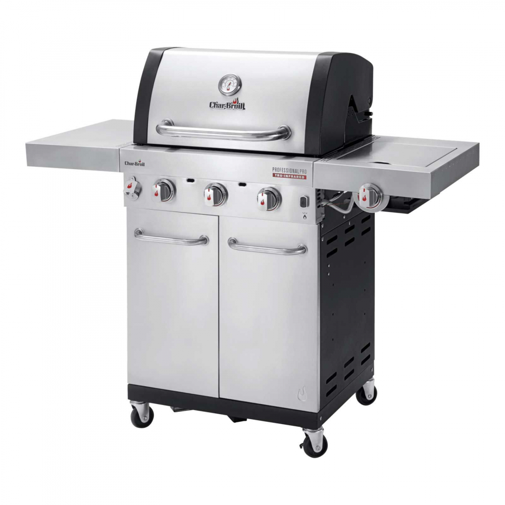 Gratar pe gaz din inox Char-Broil Professional Pro S 3, grile din fonta, sear burner, TRU-Infrared 140920 [4]