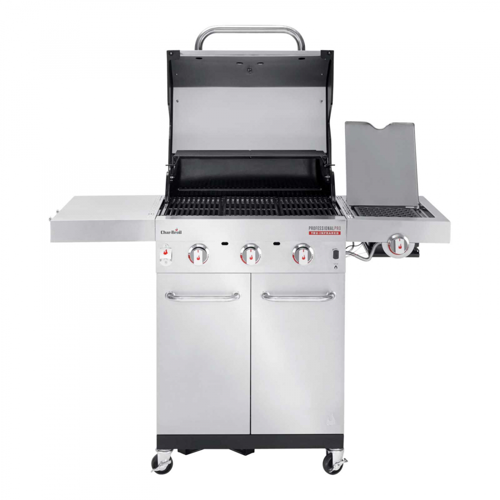 Gratar pe gaz din inox Char-Broil Professional Pro S 3, grile din fonta, sear burner, TRU-Infrared 140920 [3]