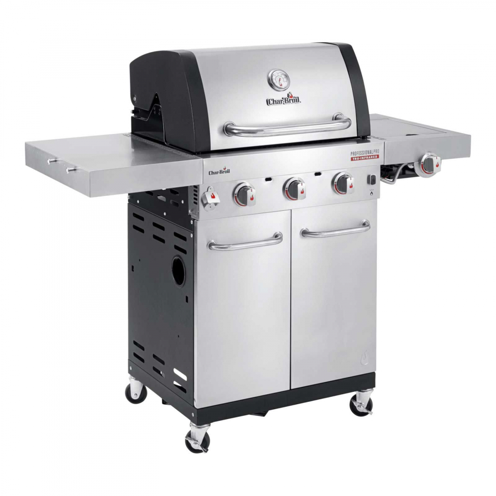 Gratar pe gaz din inox Char-Broil Professional Pro S 3, grile din fonta, sear burner, TRU-Infrared 140920 [2]
