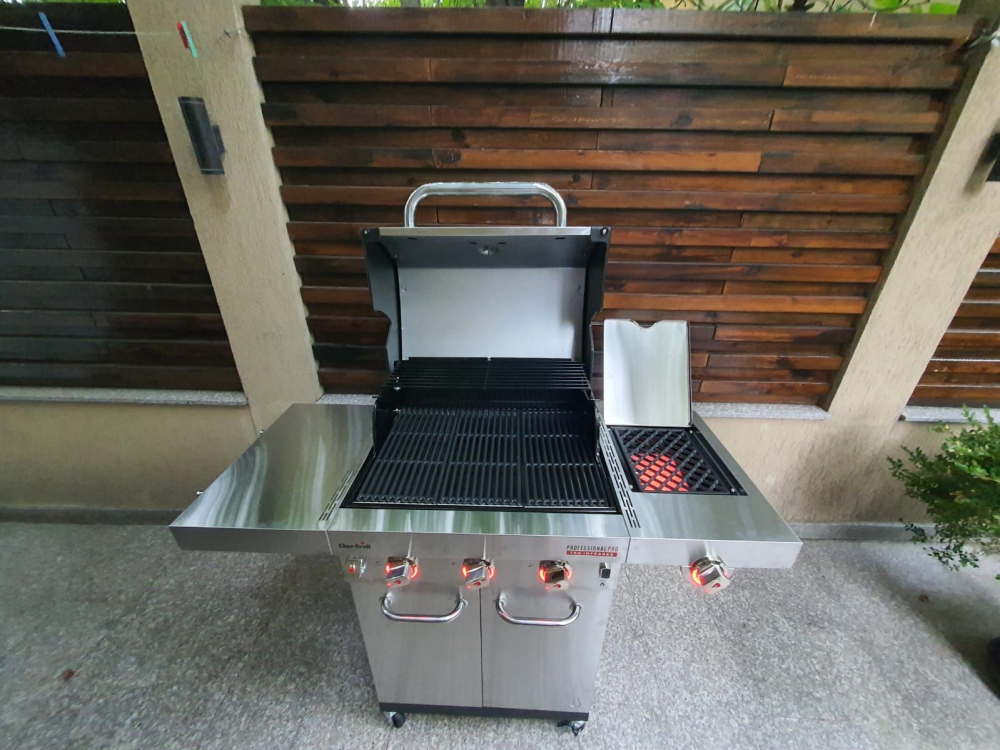 Gratar pe gaz din inox Char-Broil Professional Pro S 3, grile din fonta, sear burner, TRU-Infrared 140920 [15]