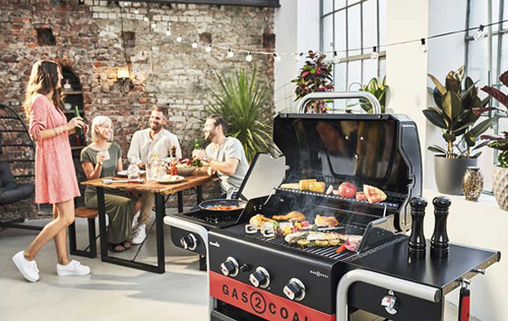 Gratar pe gaz si carbuni hibrid Char-Broil Gas2Coal 2.0 330 cu 3 arzatoare 140925 [17]