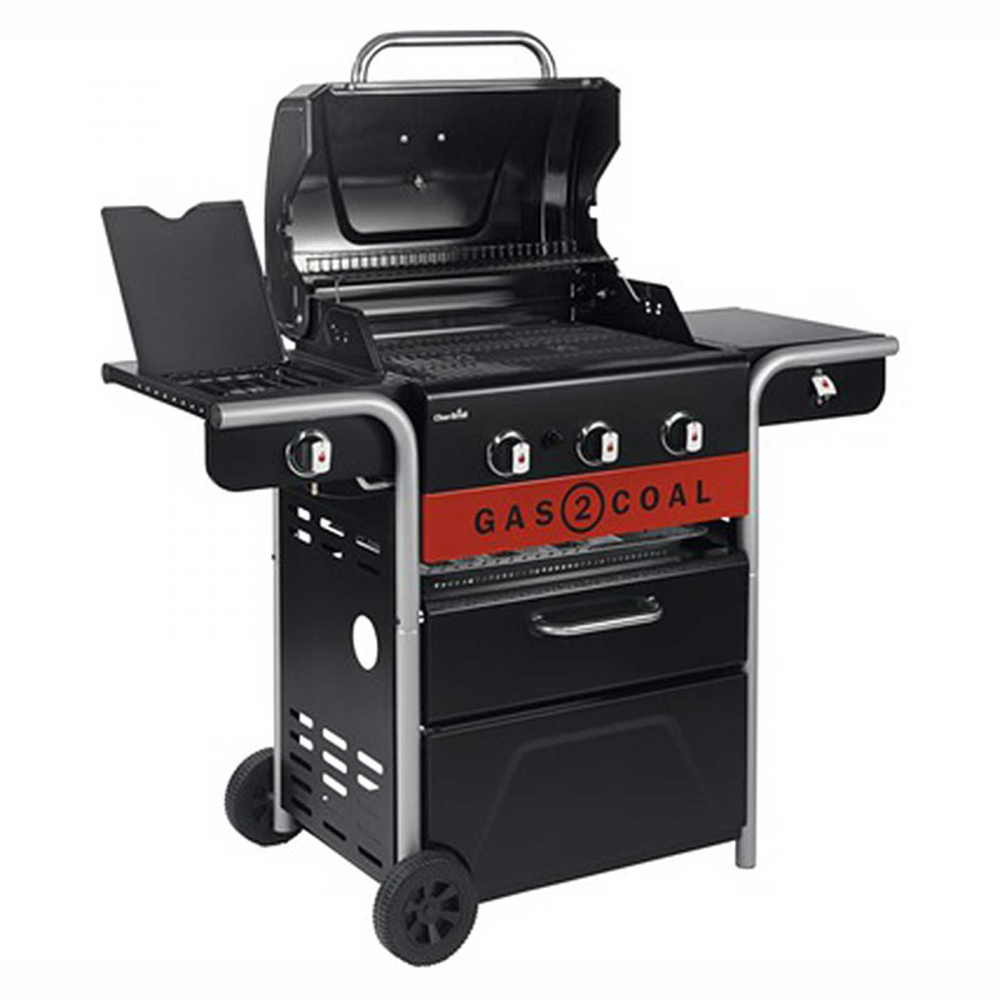 Gratar pe gaz si carbuni hibrid Char-Broil Gas2Coal 2.0 330 cu 3 arzatoare 140925 [4]