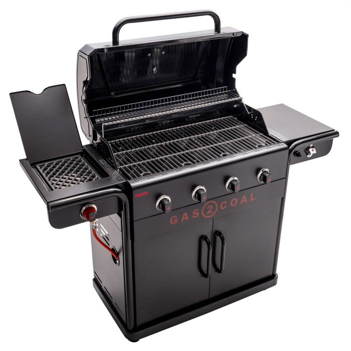 Gratar pe gaz si carbuni hibrid Char-Broil Gas2Coal 2.0 440 Special Edition, plita si sear burner 140995 [5]