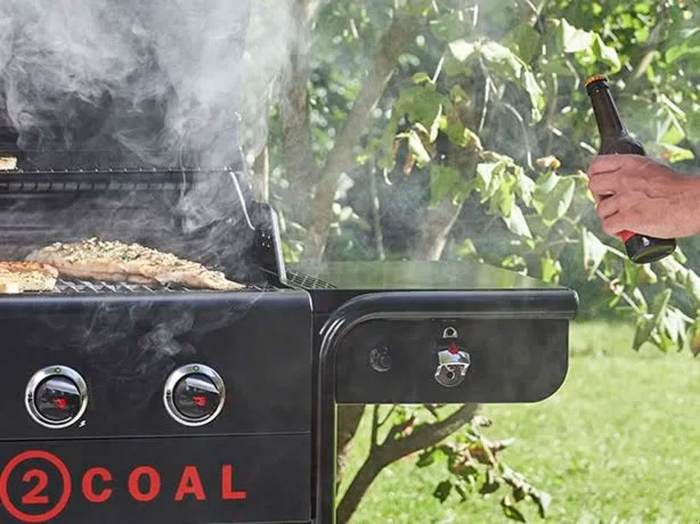 Gratar pe gaz si carbuni hibrid Char-Broil Gas2Coal 2.0 440 Special Edition, plita si sear burner 140995 [15]