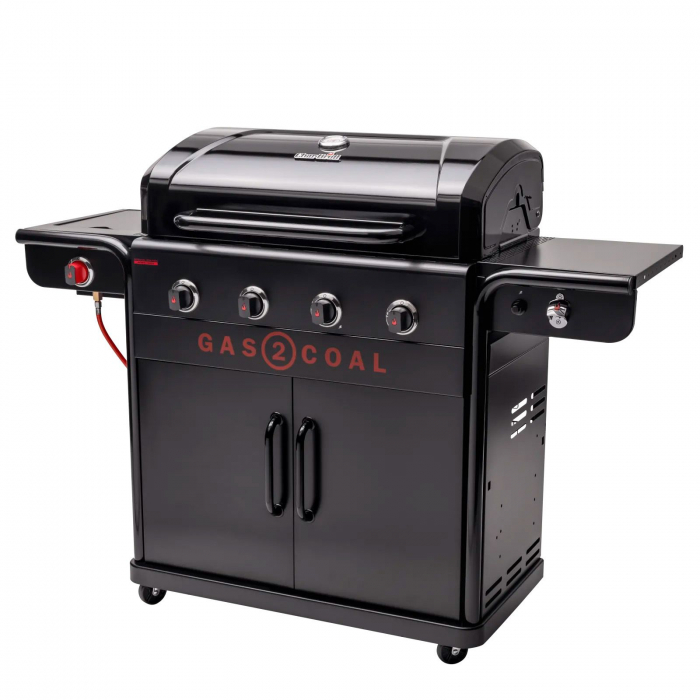 Gratar pe gaz si carbuni hibrid Char-Broil Gas2Coal 2.0 440 Special Edition, plita si sear burner 140995 [4]