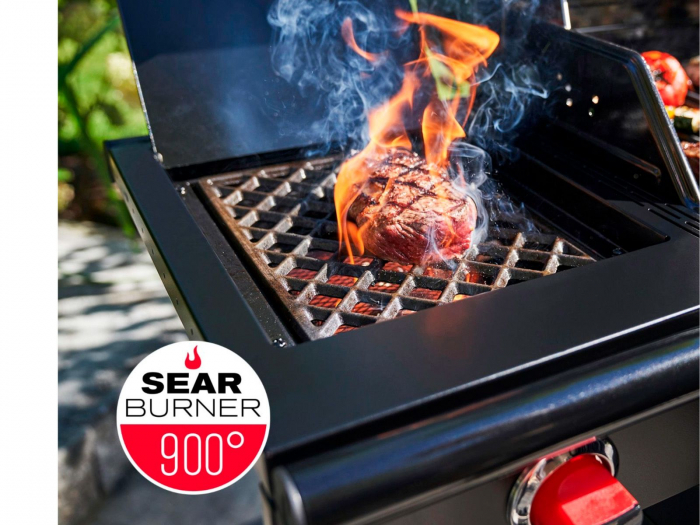 Gratar pe gaz si carbuni hibrid Char-Broil Gas2Coal 2.0 440 Special Edition, plita si sear burner 140995 [10]