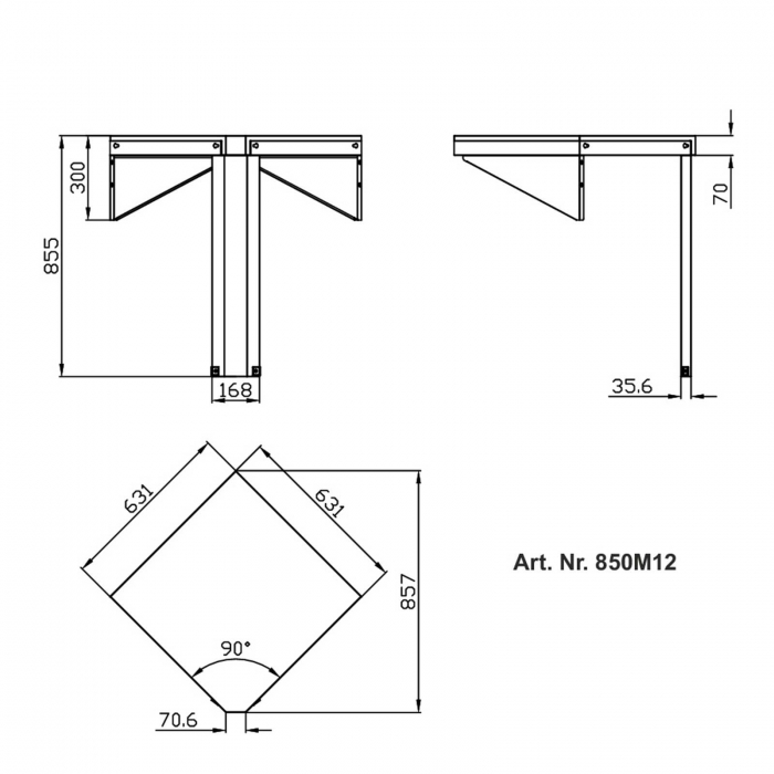 Modul de colt pentru imbinare bucatarie exterioara ALL GRILL 850M12 [2]