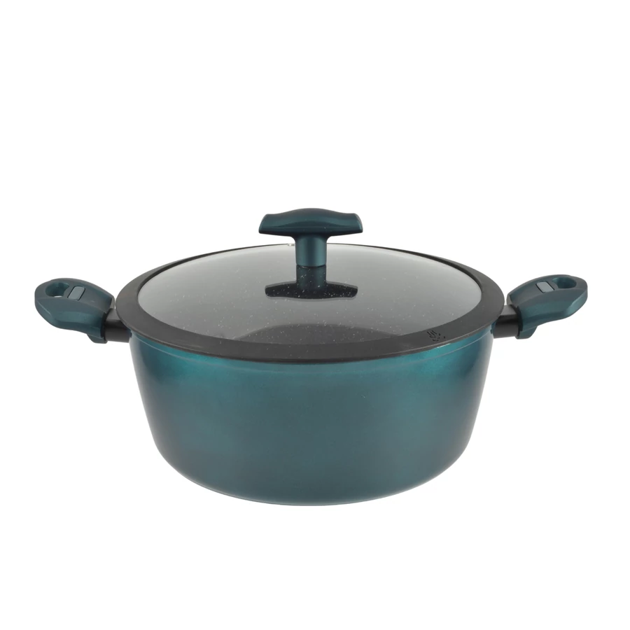 OALA DIN ALUMINIU ANTIADERENT CU CAPAC 28 cm, 6,1 L [1]