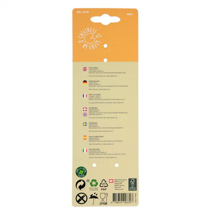 Paleta pentru pizza din aluminiu Cozze 60 x 28 x 28 cm 90379 [6]