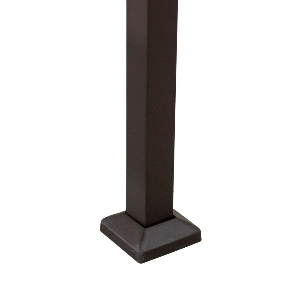 Pavilion gazebo din otel pentru gratar cu copertina Sunjoy Linas 244cm x 152cm negru/gri deschis A103002202 [6]
