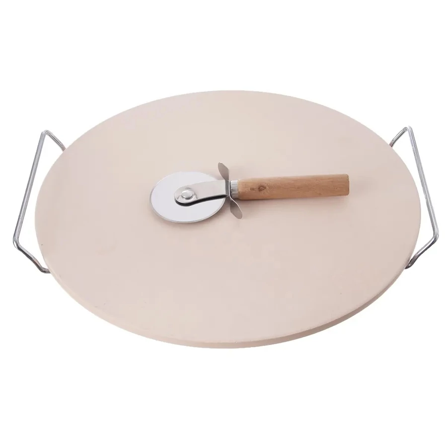 PIATRA DE COPT CU PIZZA 33 cm CU TAIETOR [2]