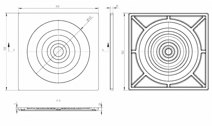PLITA DIN FONTA 540 x 520 mm [3]