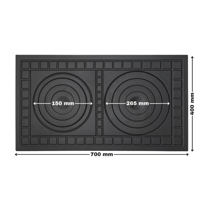 PLITA FONTA 700 mm L x 400 mm l, GROSIME 15 mm, DESEN PATRAT [2]