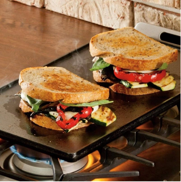 PLITA DIN FONTA CU 2 FETE NETEDA SI GRILL 42,5 x 24 CM LODGE L-DP3 [5]