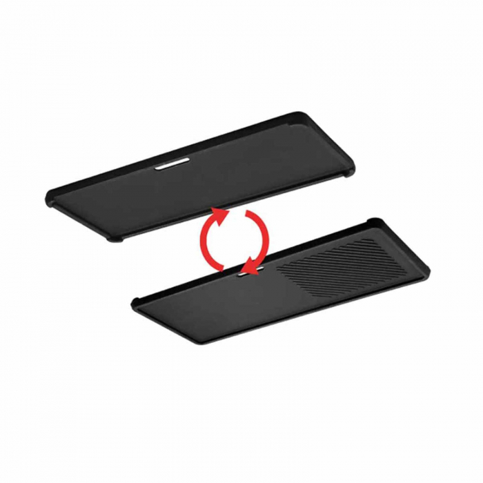 Plita din fonta cu 2 fete neteda si grill 42 x 20 x 1,5 cm pentru gratar Chicago 3 Enders 7899 [2]