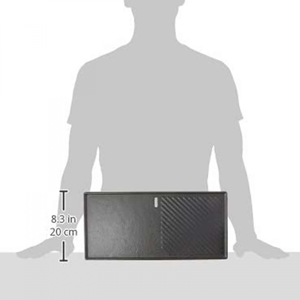 Plita din fonta cu 2 fete neteda si grill 43 x 20,5 cm pentru gratar Monroe Pro 3 Enders 7882 [4]