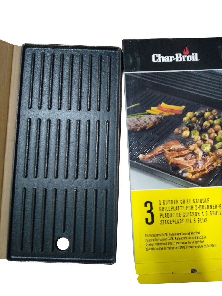Plita din fonta cu 2 fete neteda si grill 43 x 21 cm Char-Broil 140008 [3]