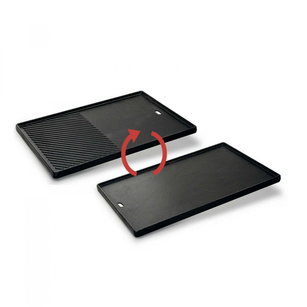 Plita din fonta cu 2 fete neteda si grill 43 x 32 cm pentru gratar Monroe Pro 4 Enders 7893 [2]