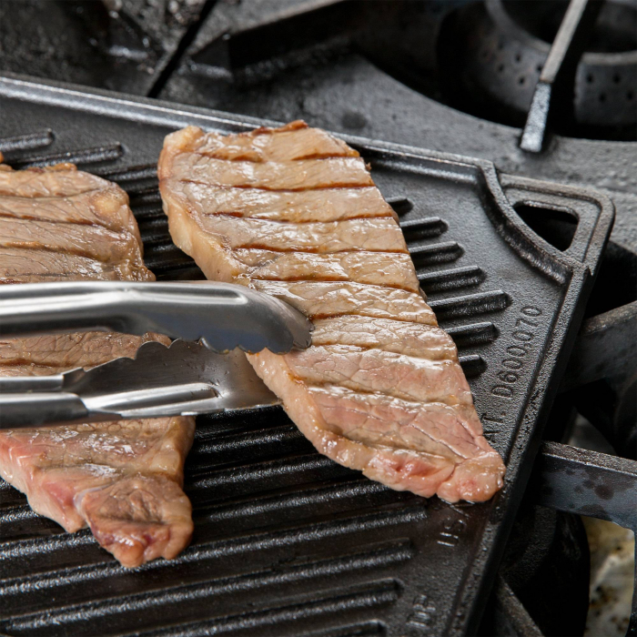 Plita din fonta cu 2 fete neteda si grill Lodge 42,5 x 24 cm L-DP3 [13]