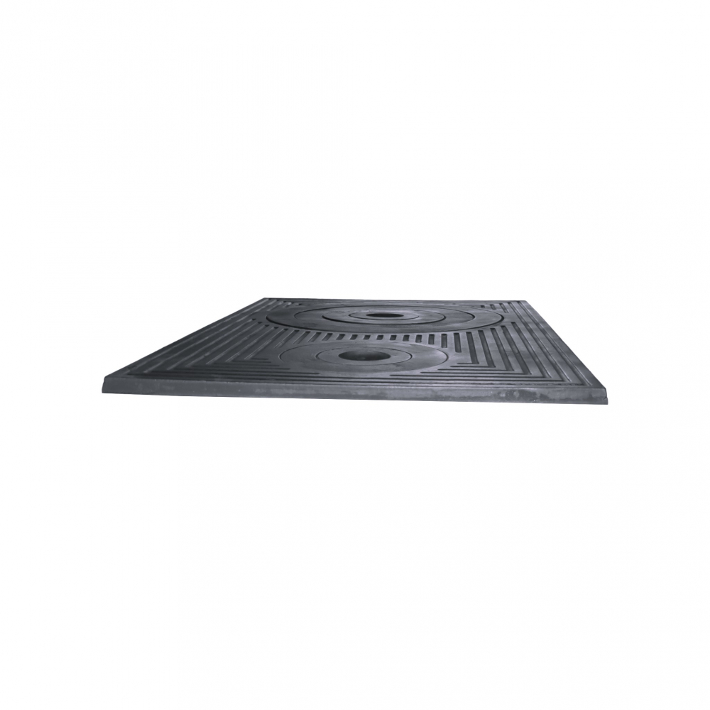 PLITĂ DIN FONTĂ CU DOUĂ OCHIURI 870 mm L x 570 mm l CU MODEL [2]