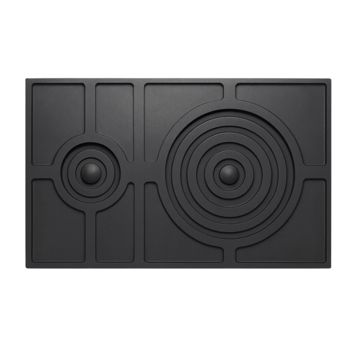 PLITĂ DIN FONTĂ CU DOUĂ OCHIURI 870 mm L x 570 mm l CU MODEL [4]