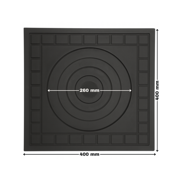 Plita fonta cu un ochi 400 x 400 mm [2]