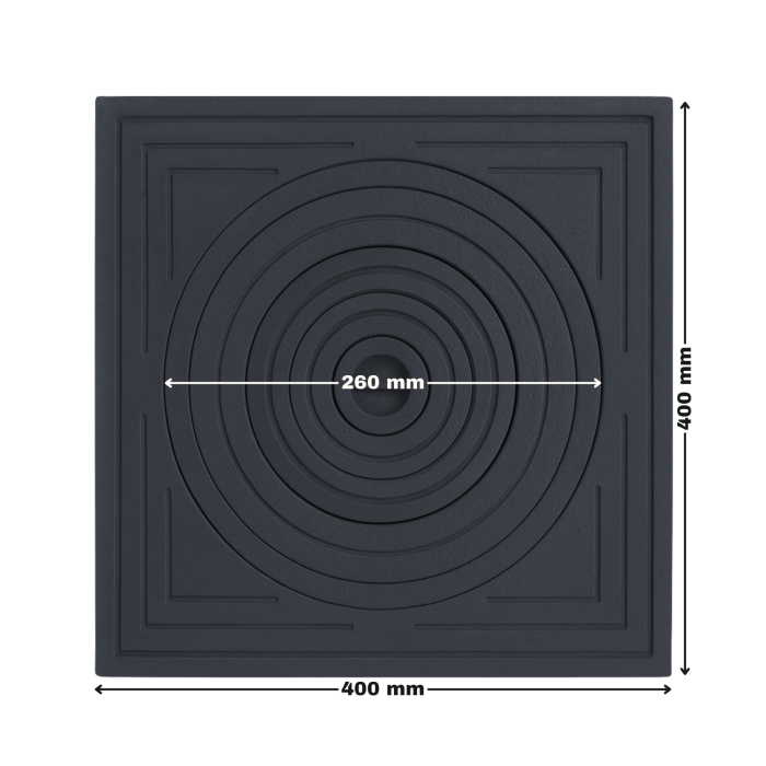 PLITA DIN FONTA CU UN OCHI 400 x 400 mm, model nou [2]
