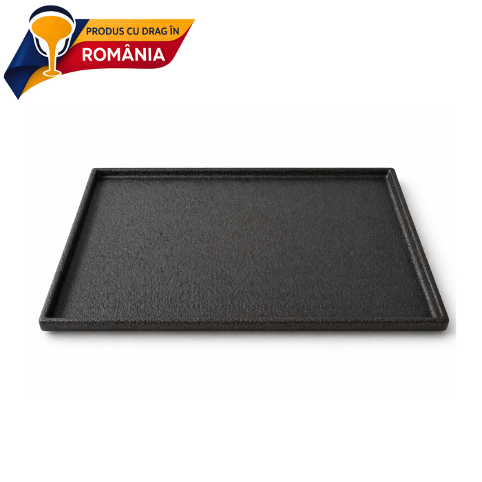 PLITĂ DIN FONTĂ NETEDĂ CU BORDURĂ 400 x 300 mm [4]