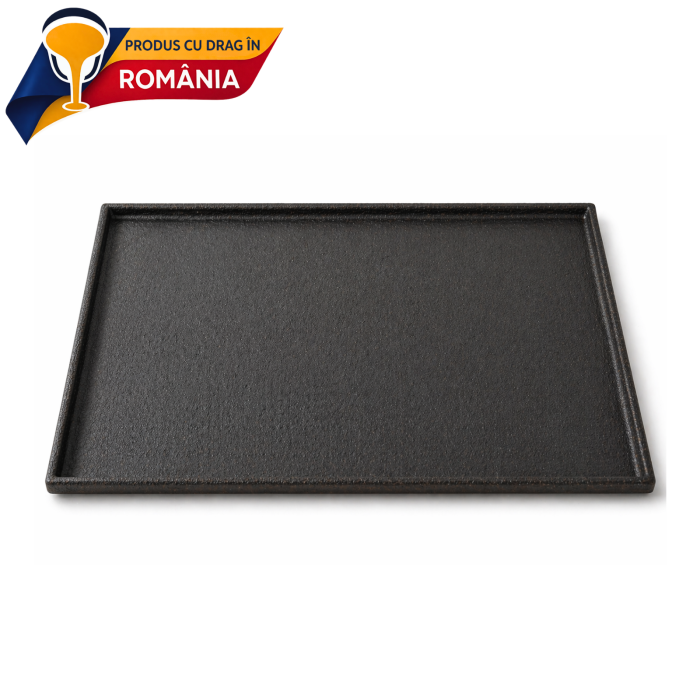 PLITĂ DIN FONTĂ NETEDĂ CU BORDURĂ 650 x 440 mm [4]