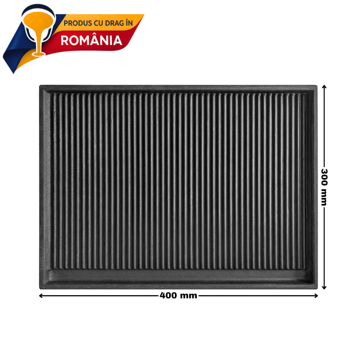 PLITĂ DIN FONTĂ STRIATĂ 400 x 300 mm [2]