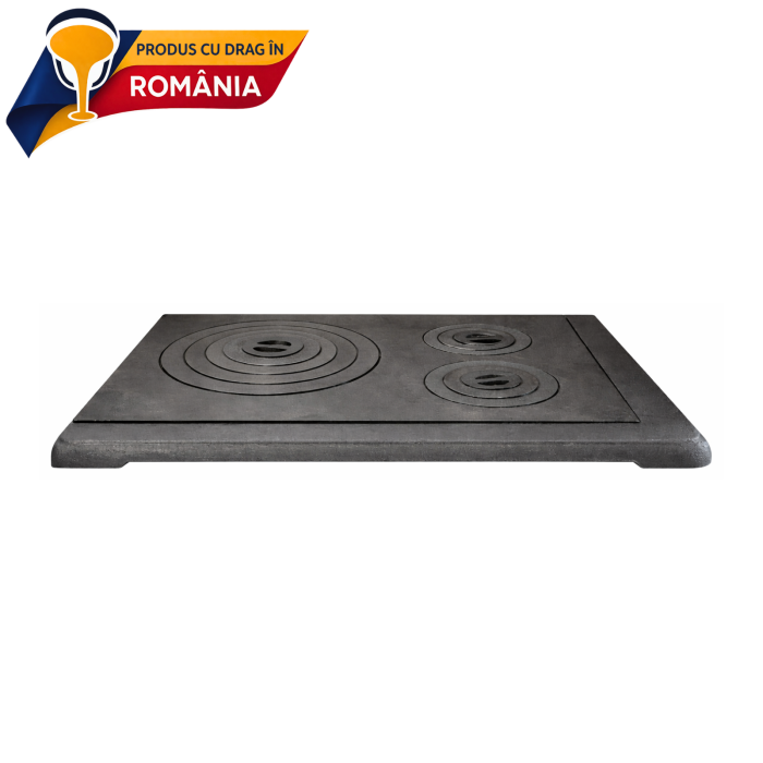 PLITĂ MARE 3 OCHIURI PLUS + RAMĂ 720 x 635 mm [2]