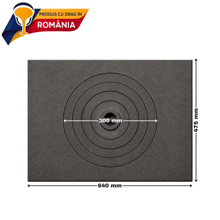 PLITĂ MARE CU OCHI CENTRAL 640 x 475 mm [2]