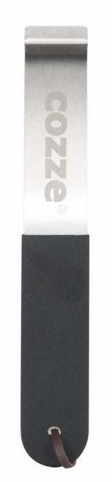 Plita reversibila din fonta cu doua fete grill sau neteda cu suport din lemn pentru servire Cozze 16,5 x 33 cm 90326 [5]