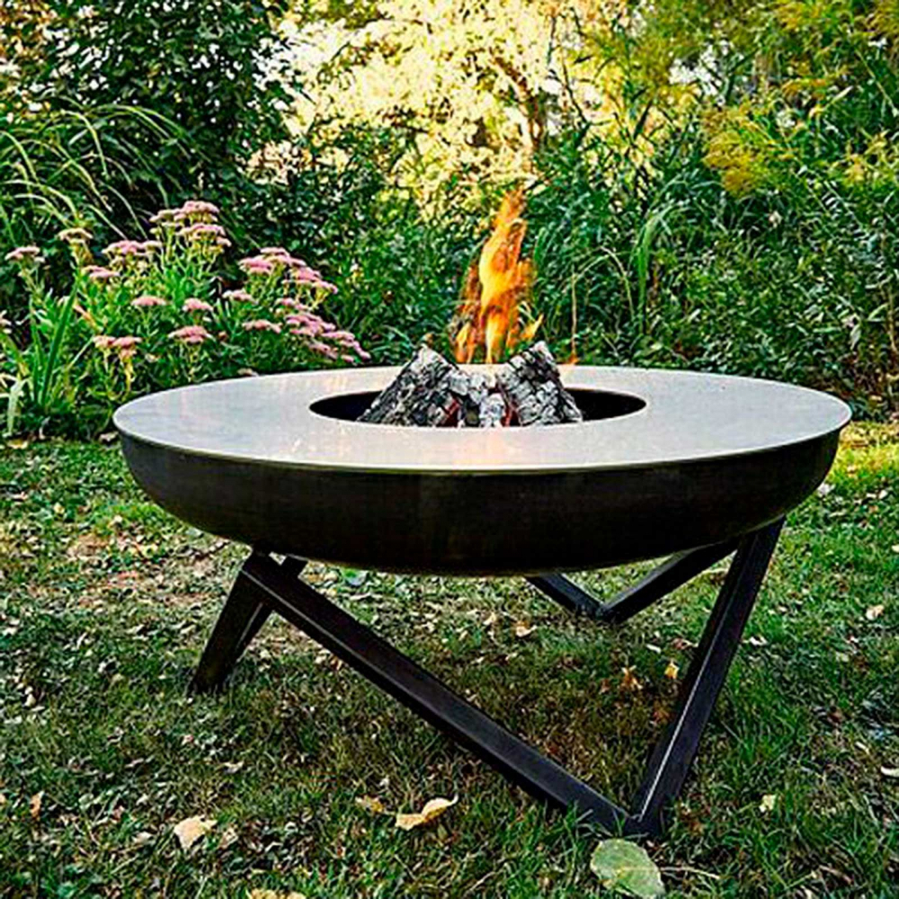 Plita rotunda de otel pentru semineu Buschbeck 80 cm 4033886111283 [3]